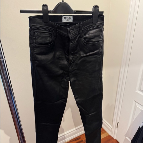 A Golde. Skinny Jean- leather coat look - Picture 2 of 5